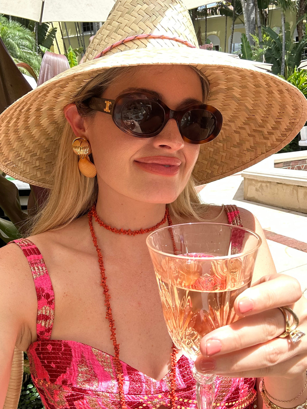 Begonia Sun Hat - Khaki Hat Lanyard with Jade Gemstone Toggle