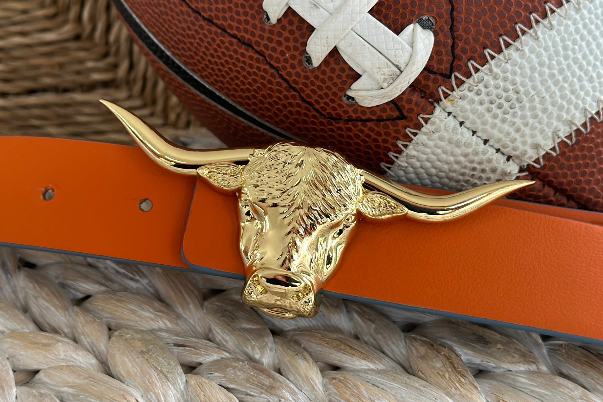 The Lansing Longhorn Buckle | Gold | 3cm