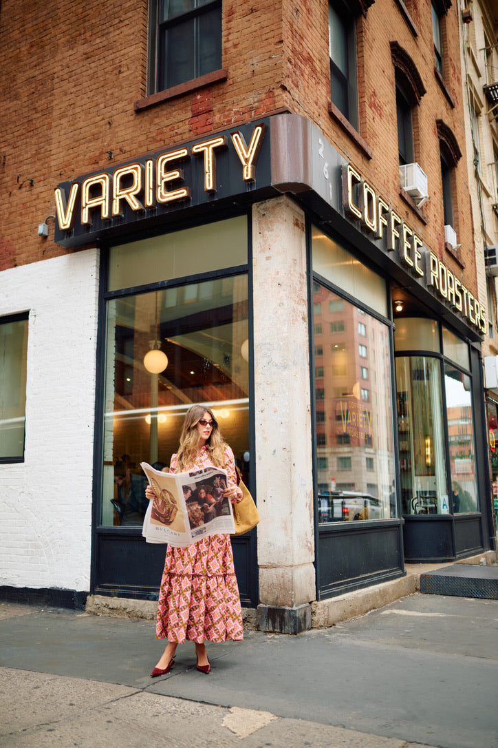 Banyan Long Sleeve Dress - Farmhouse Pink