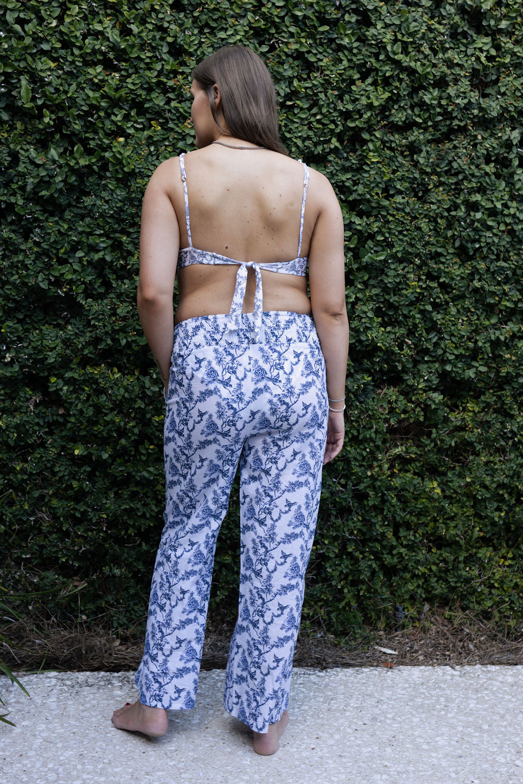 The Ricki Pants - Blue Toile