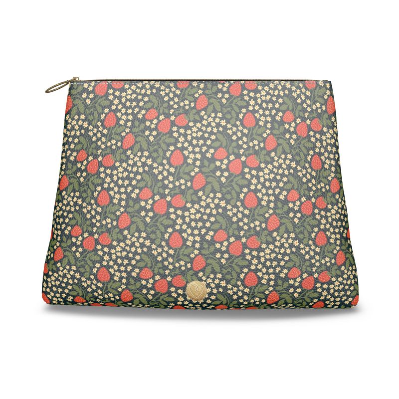 Roomy Leather Mahjong Tile Bag, MAHJ STRAWBERRY