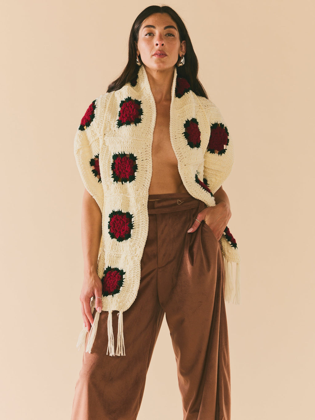 Round Top Rose Scarf