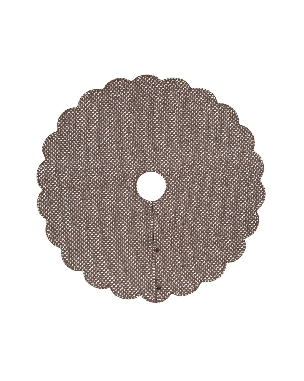 Constance Chocolate Reversible Scalloped Tree Skirt
