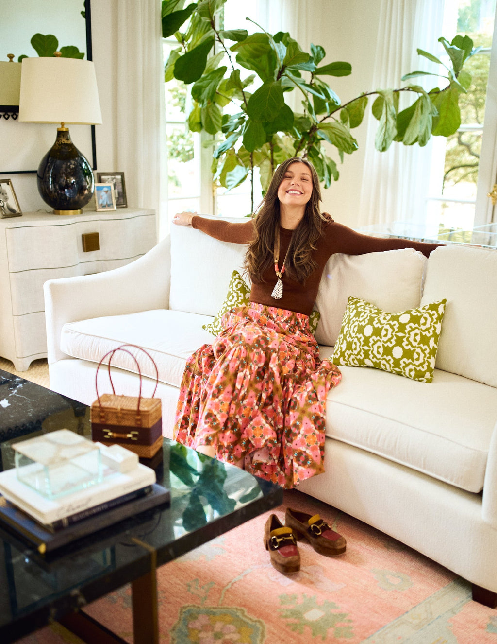 Jess Tiered Maxi Skirt - Farmhouse Pink