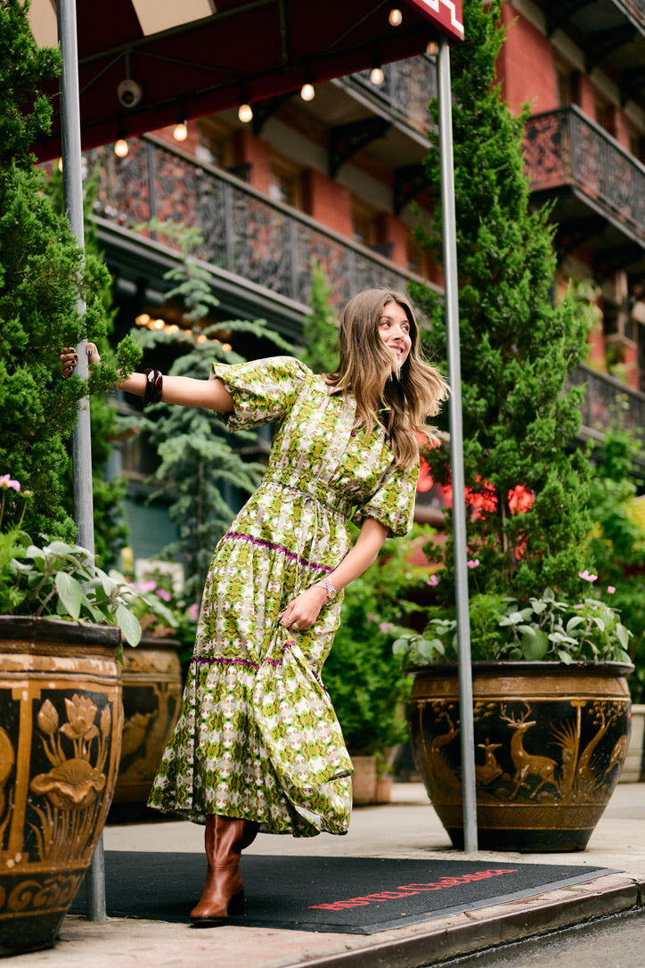 Banyan Puff Sleeve Dress - Camo