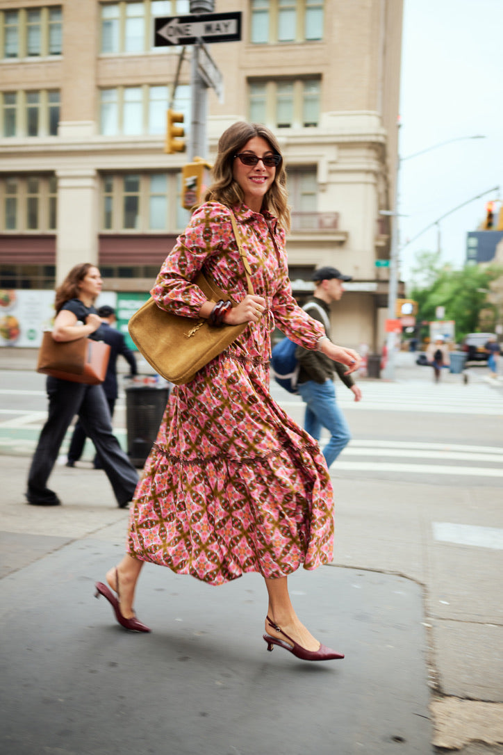Banyan Long Sleeve Dress - Farmhouse Pink