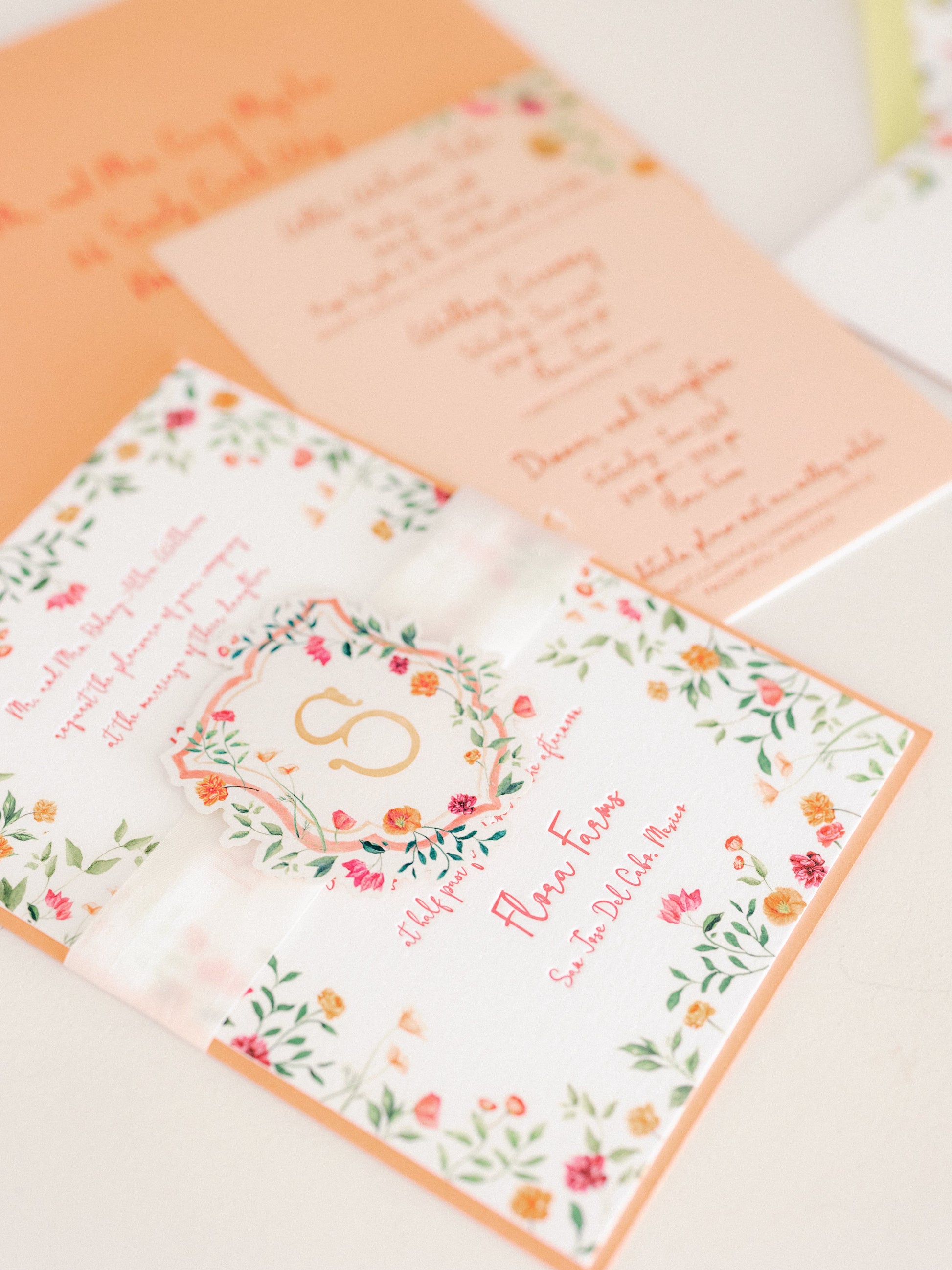 Bougainvillea Crest Beige Tray | Bridal by Emily Mayne Studio x ALEPEL