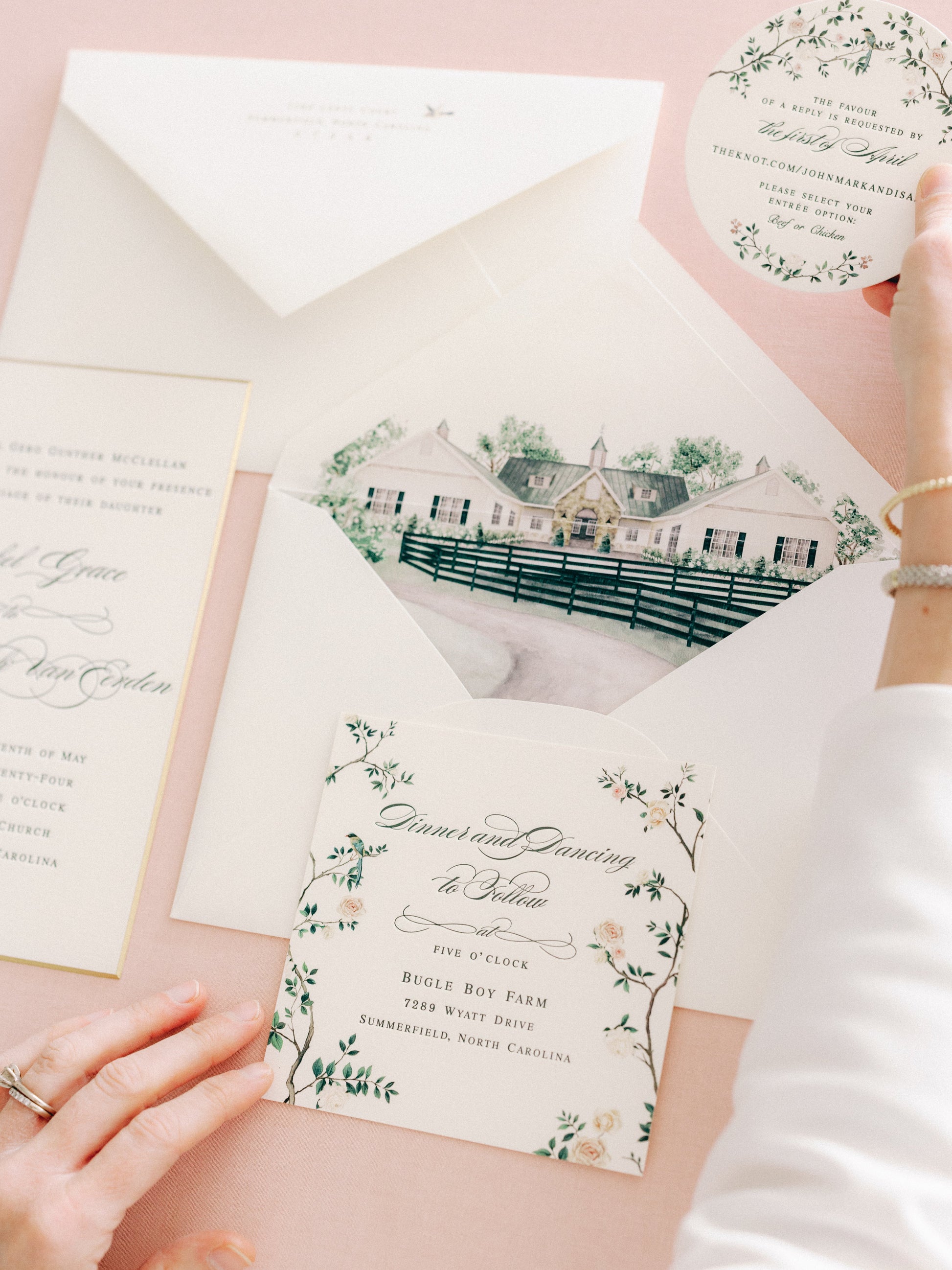 Chinoiserie Beige Cardholder | Bridal by Emily Mayne Studio x ALEPEL