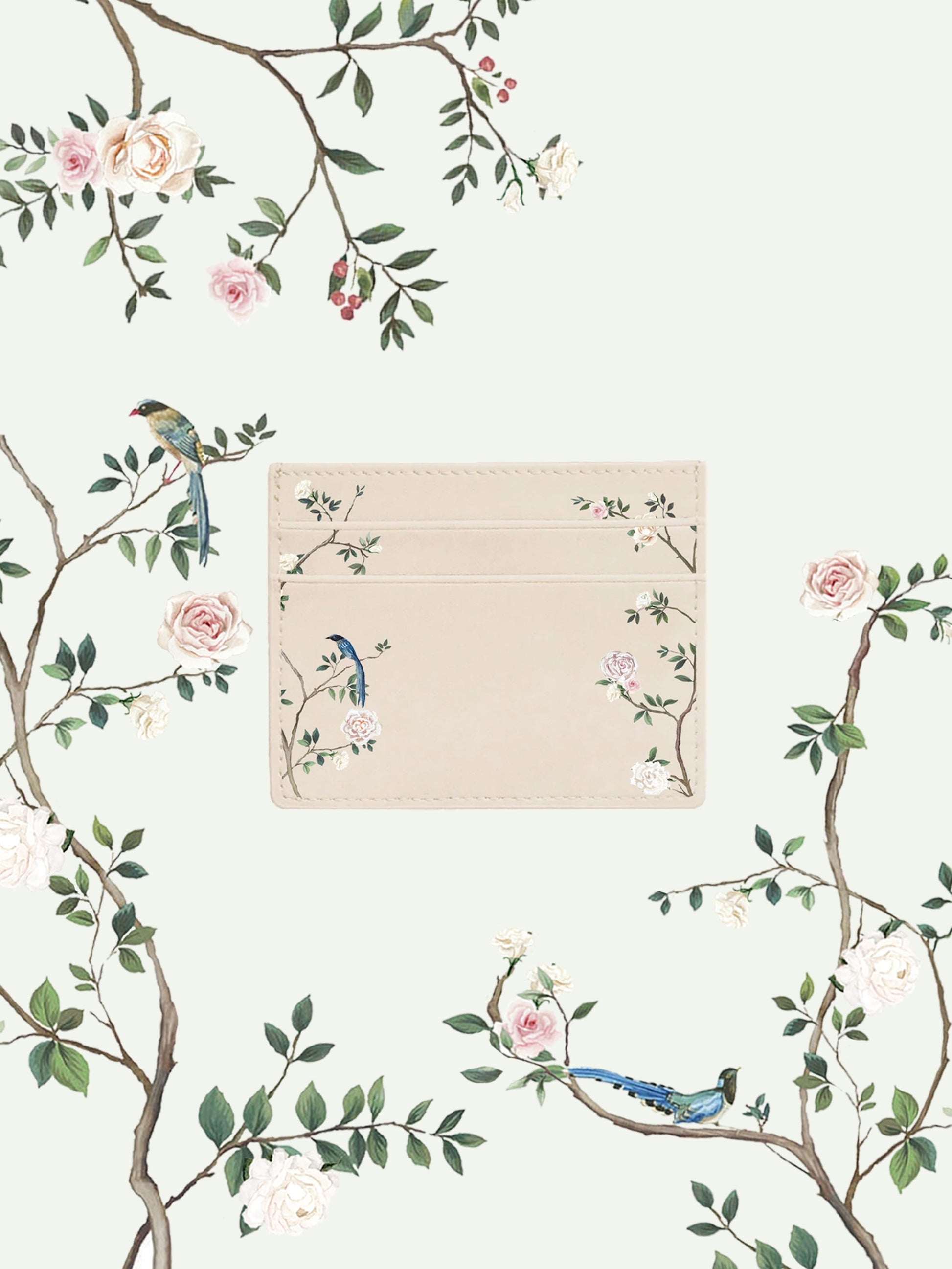 Chinoiserie Beige Cardholder | Bridal by Emily Mayne Studio x ALEPEL