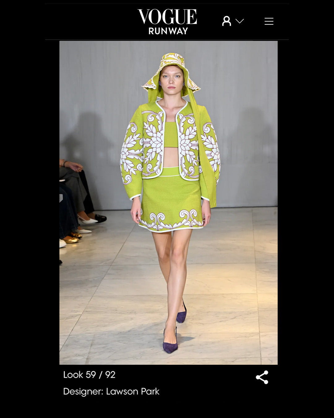 Park Quilted Mini Skirt - Pear Trapunto