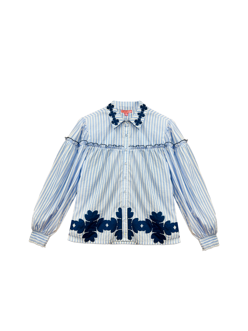 Frankie Blouse - Blue Stripe