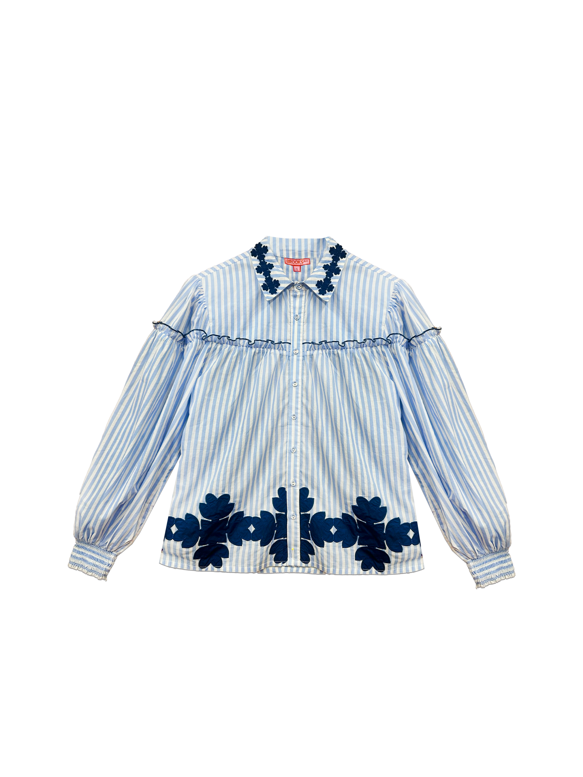 Frankie Blouse - Blue Stripe