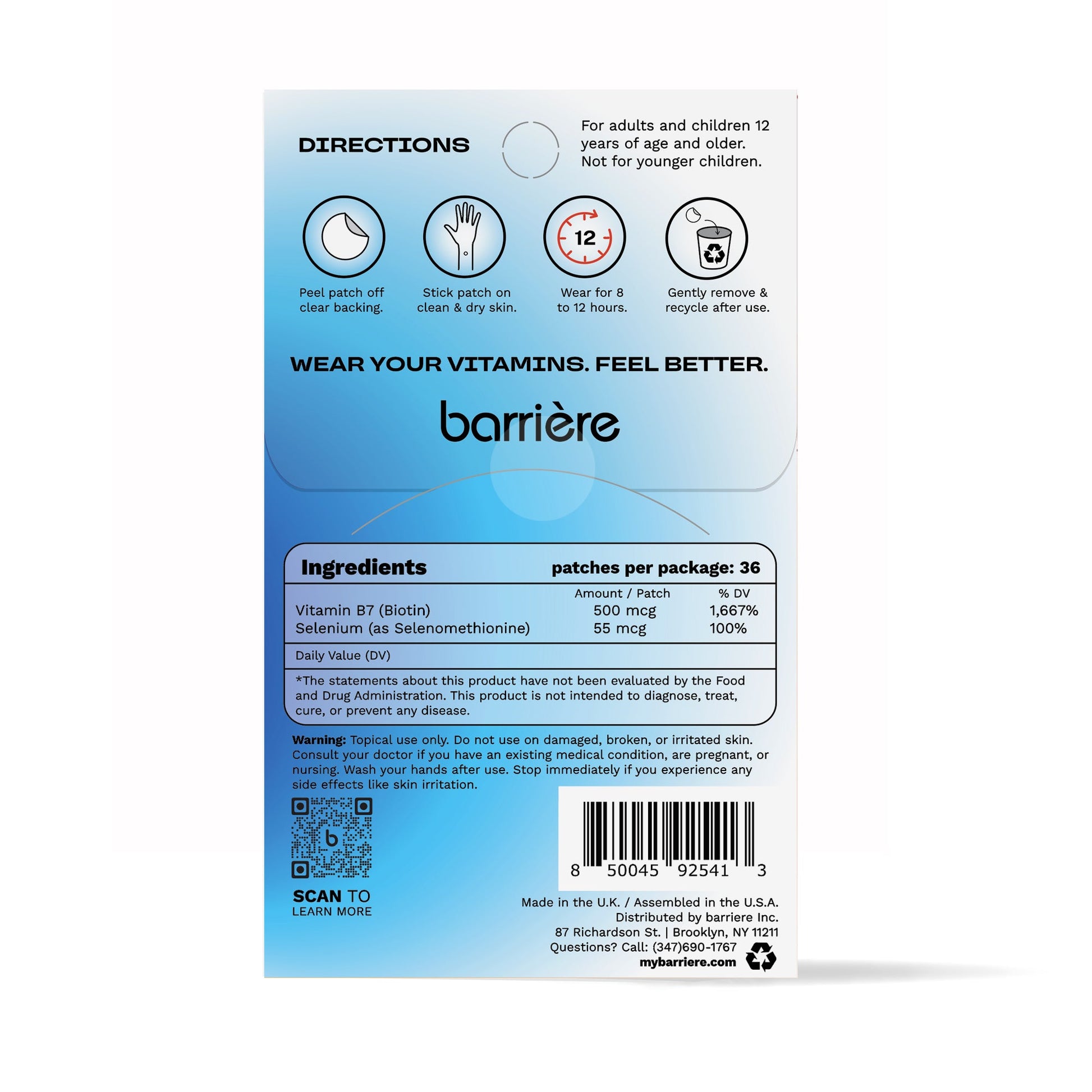 BIOTIN (B7) PATCH