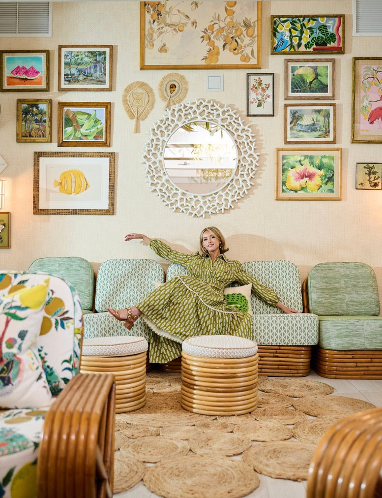 Banyan Long Sleeve Dress - Green Leaf