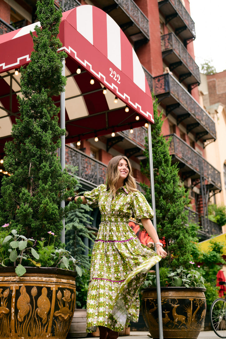 Banyan Puff Sleeve Dress - Camo