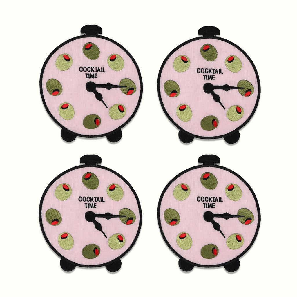 Cocktail Time Linen Cocktail Napkins