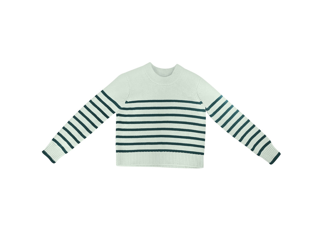 Saltwater Emerald Stripe Sweater
