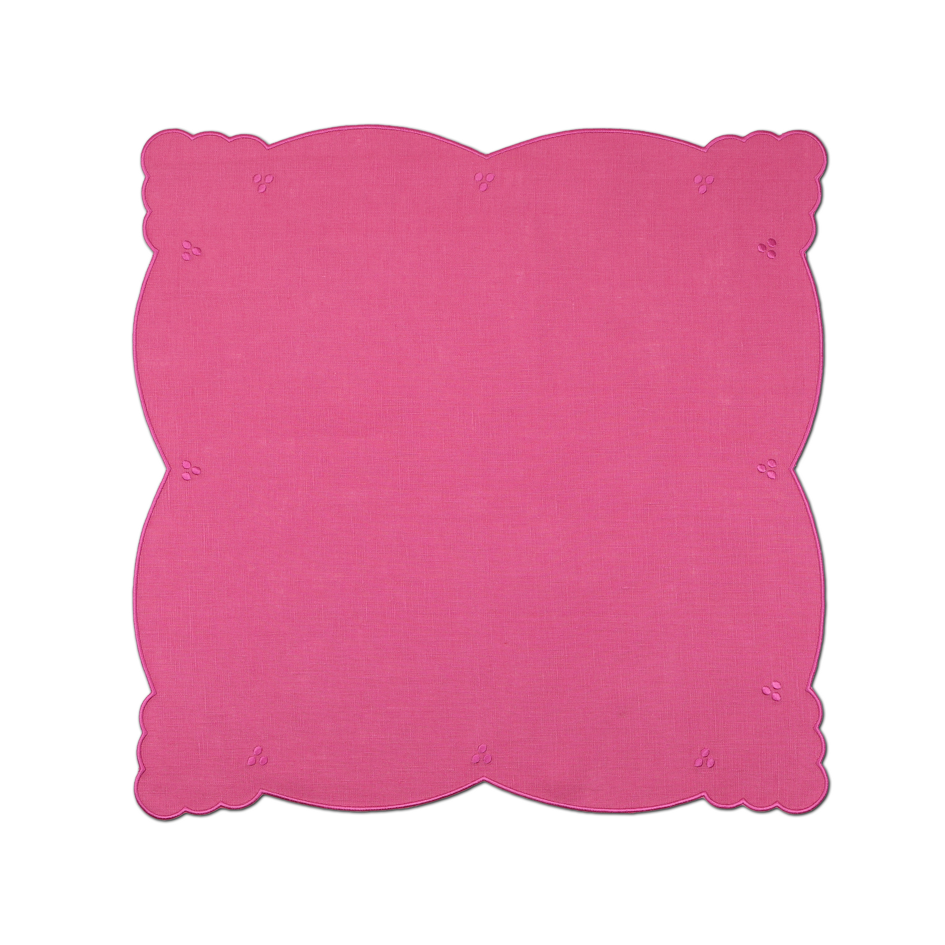 Eloise Pink Linen Dinner Napkins