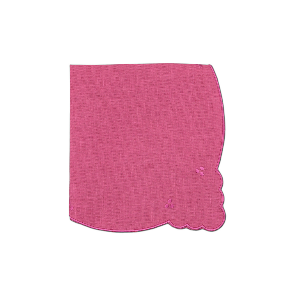 Eloise Pink Linen Dinner Napkins