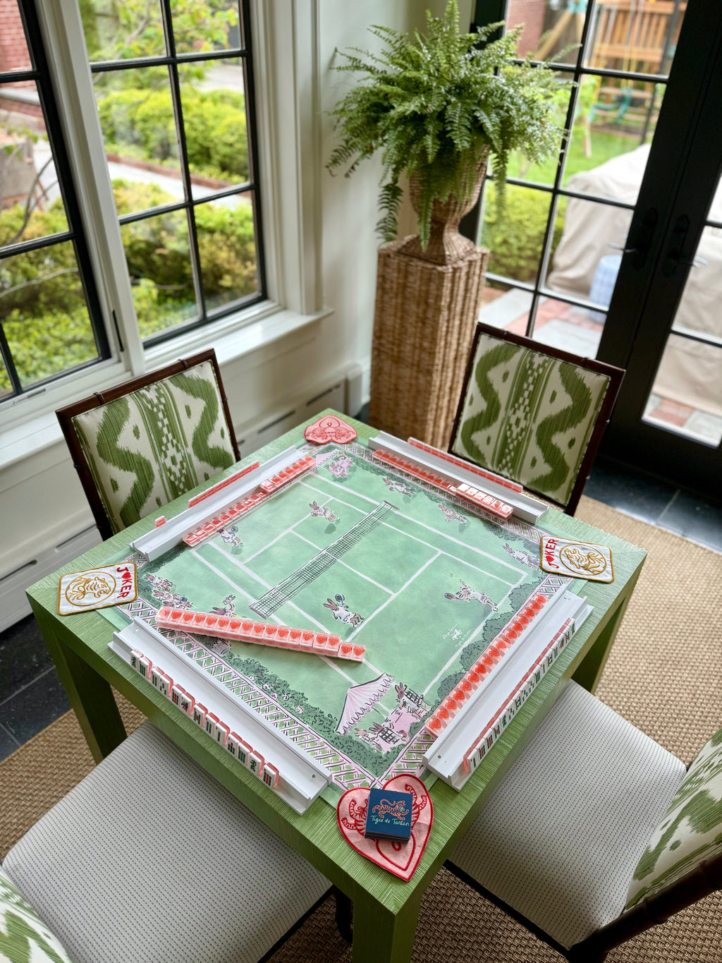 Classic American Mahjong Tile Set with Signature Heart Logo