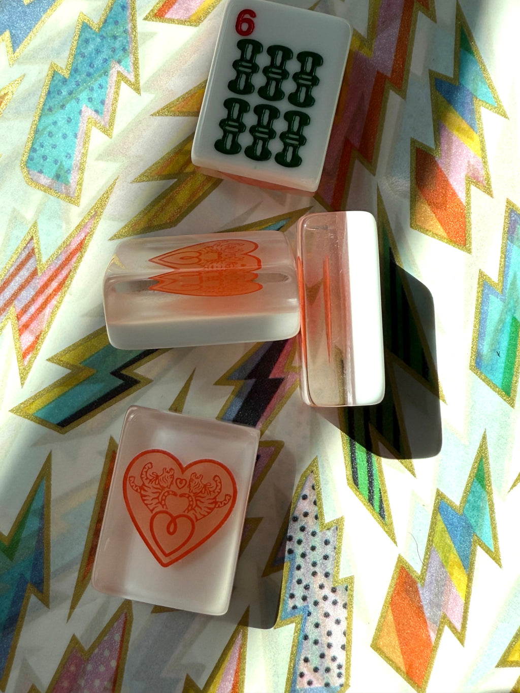 Classic American Mahjong Tile Set with Signature Heart Logo