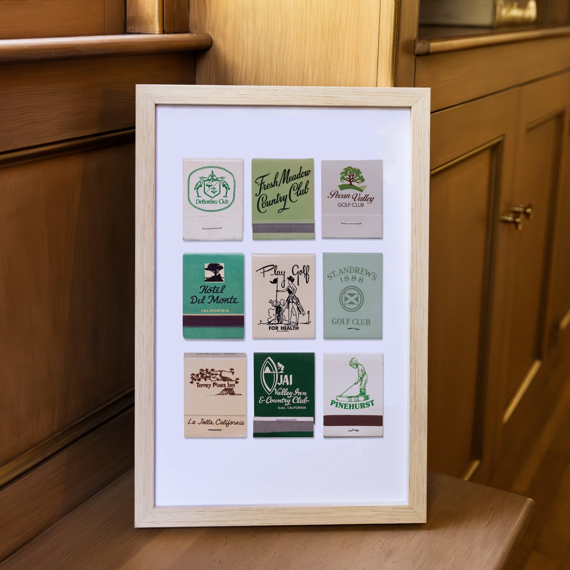 Golf Matchbook Poster