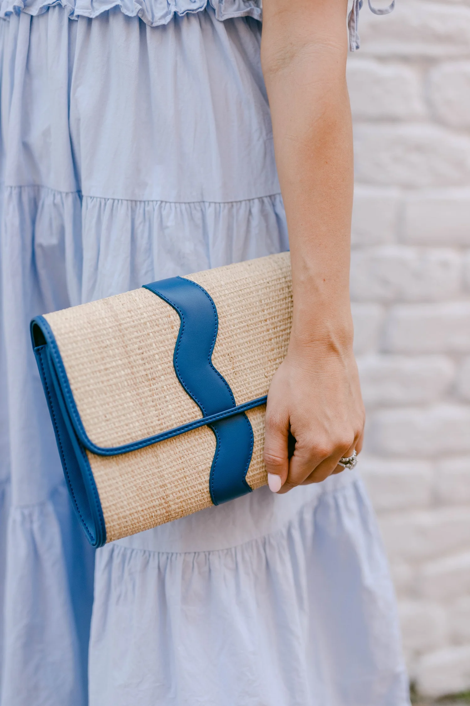 Allie Clutch - Rattan