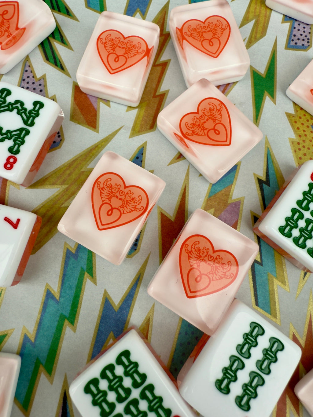 Classic American Mahjong Tile Set with Signature Heart Logo