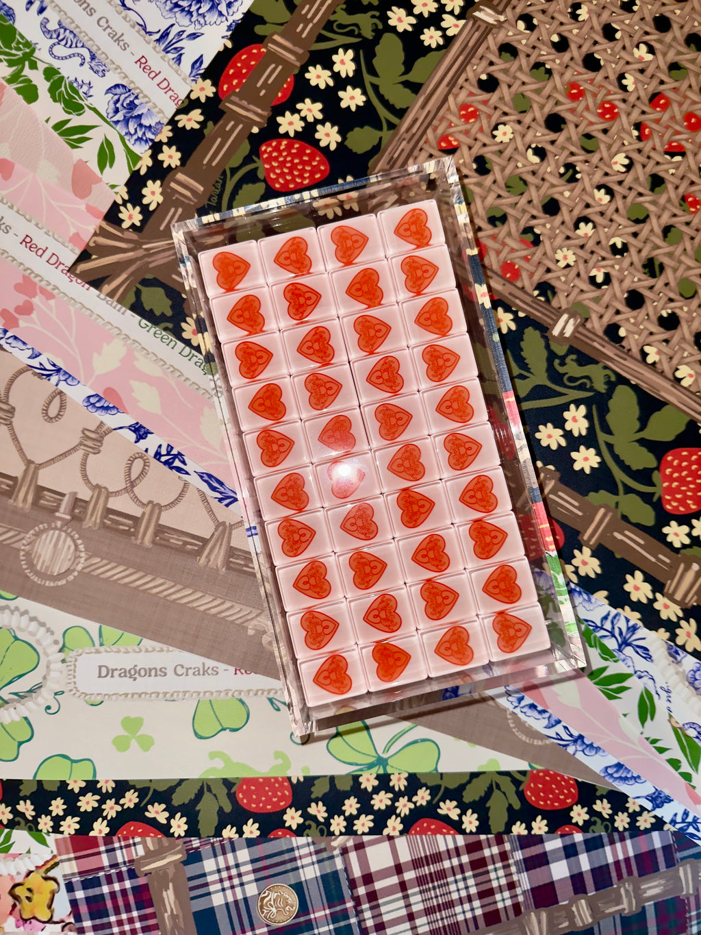 Classic American Mahjong Tile Set with Signature Heart Logo