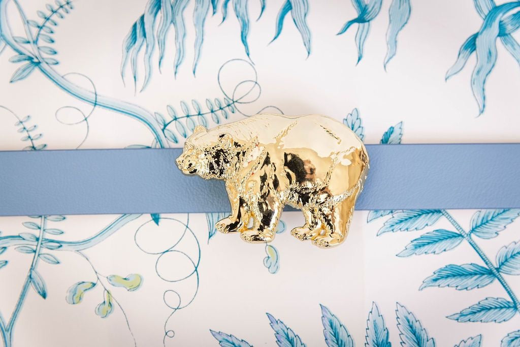 Atlantic Navy & Chambray Reversible Leather Belt | 3cm