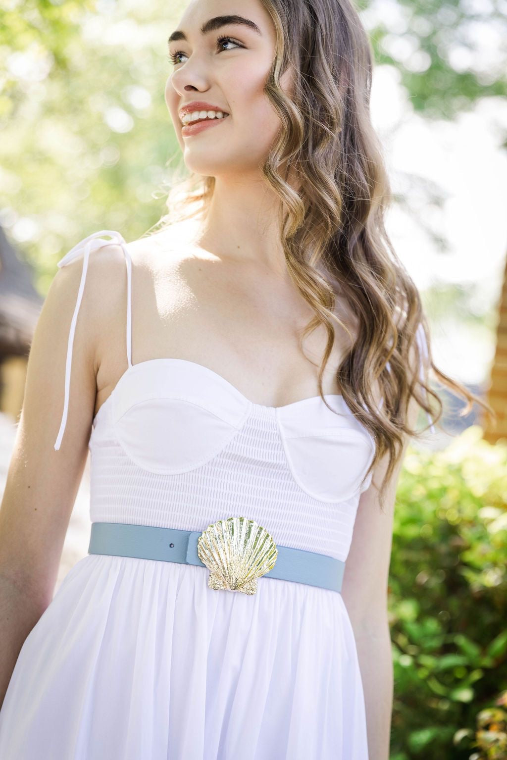 Atlantic Navy & Chambray Reversible Leather Belt | 3cm