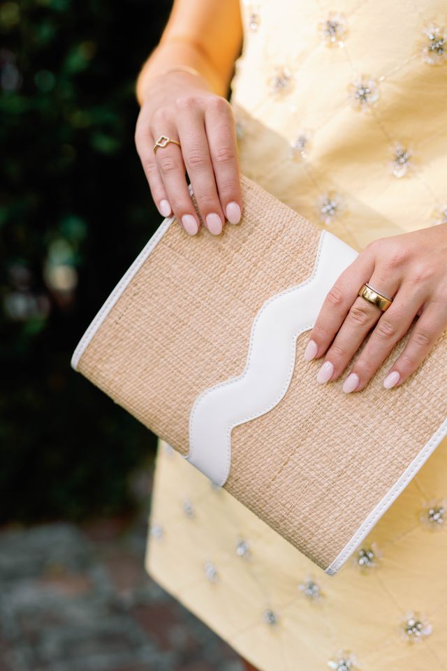 Allie Clutch - Rattan