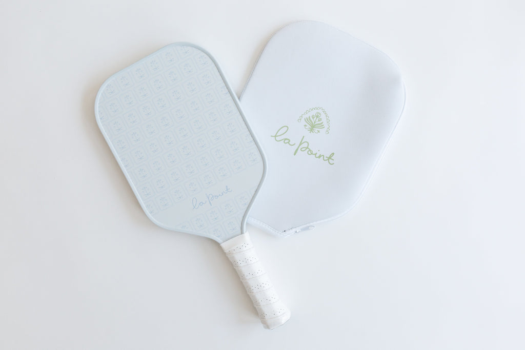 la point Pickleball Paddle - Pale Blue Blockprint