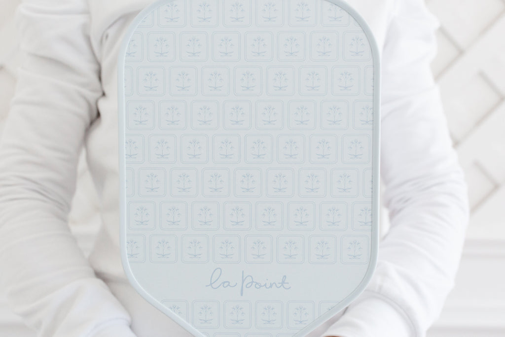 la point Pickleball Paddle - Pale Blue Blockprint