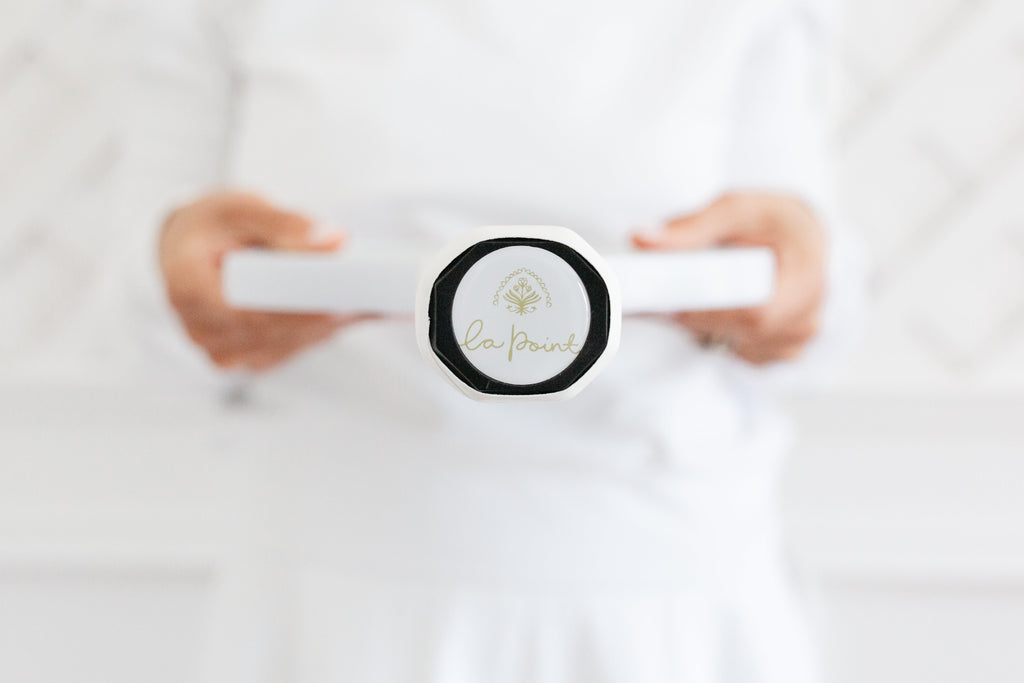 la point Pickleball Paddle - Pale Blue Blockprint