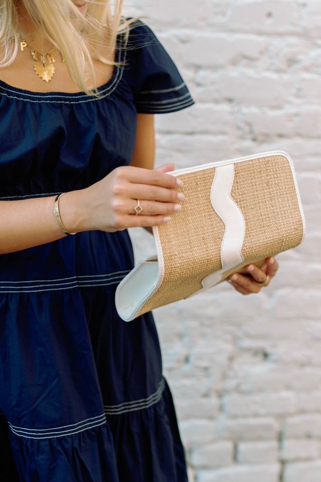 Allie Clutch - Rattan