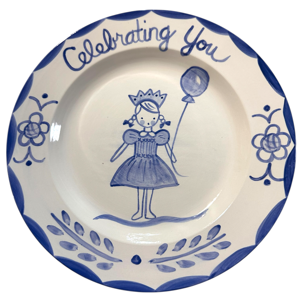 Celebrating You Plate - girl