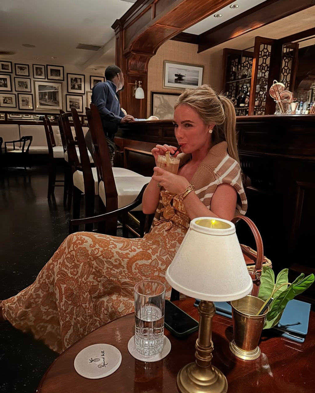 Sand White Stripe Sweater