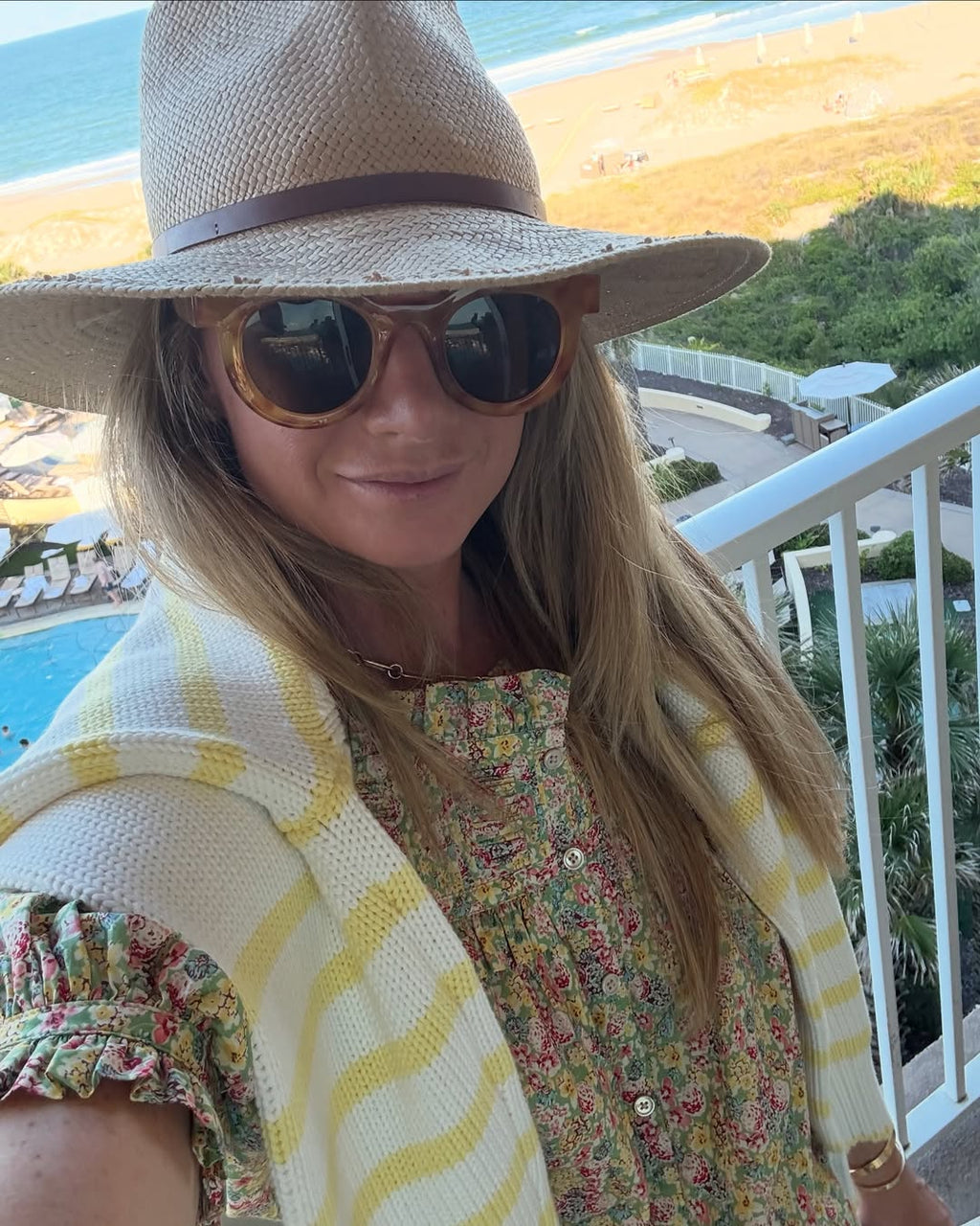 Cabana Yellow Stripe Sweater