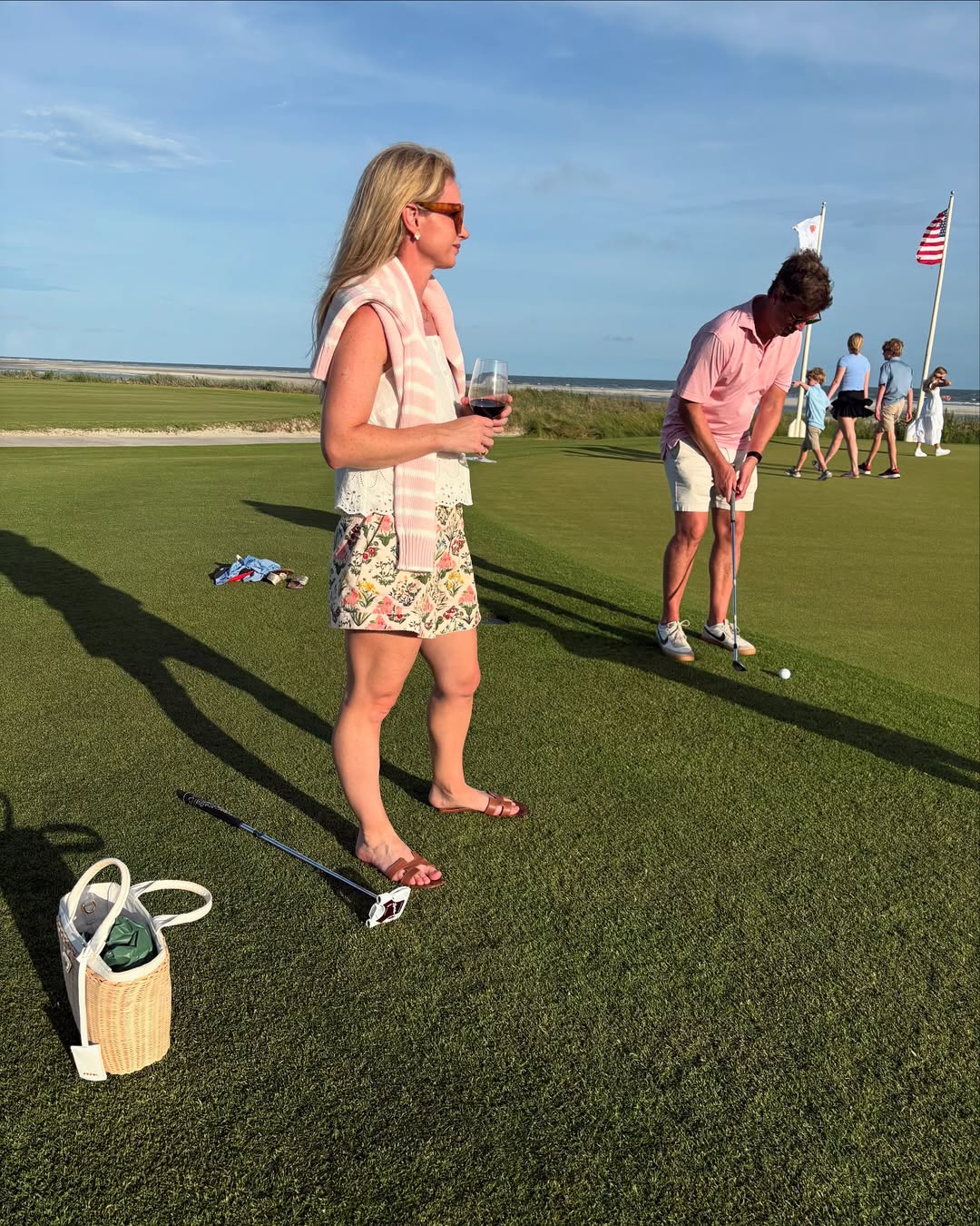 Blush White Stripe Sweater