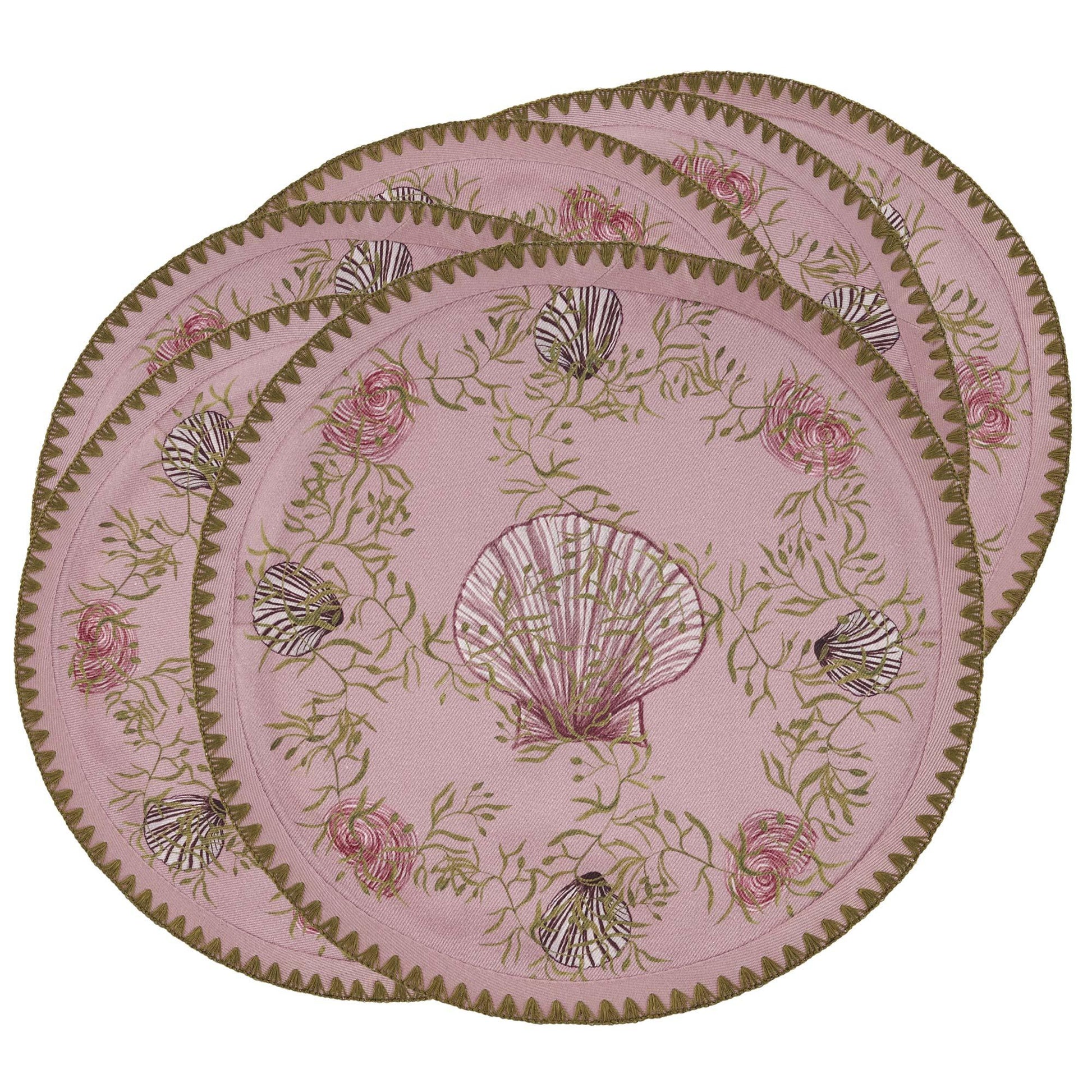 6 Round Placemats Mussels from Brussels