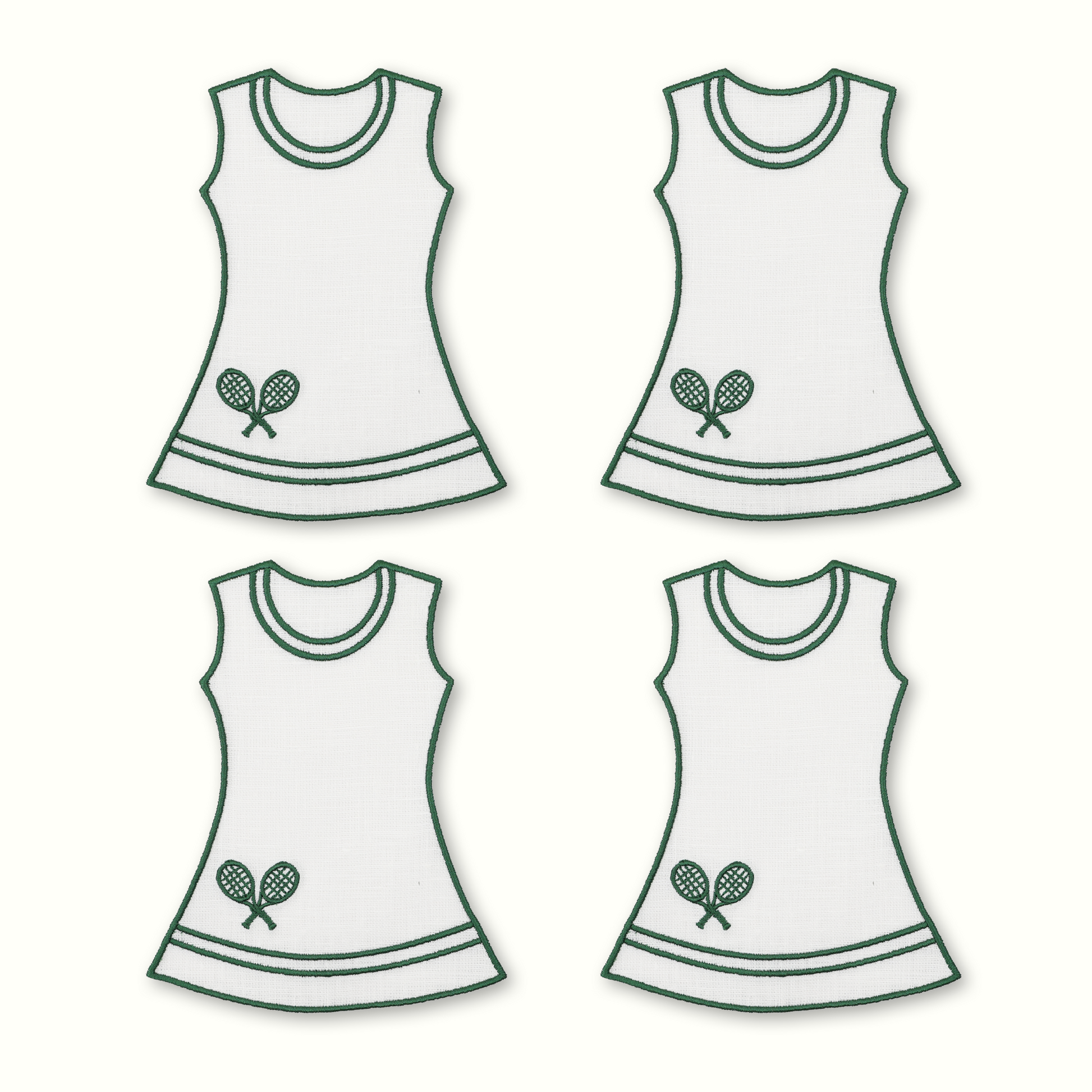 Tennis Dress Cocktail Napkins