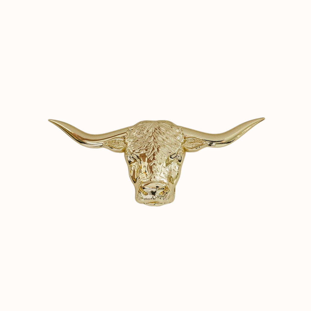 The Lansing Longhorn Buckle | Gold | 3cm