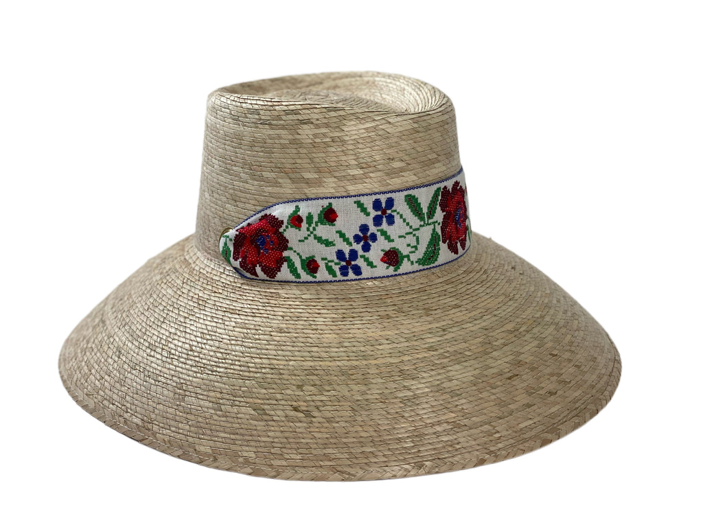 Antique Rose Cross-Stitch Ribbon - Short