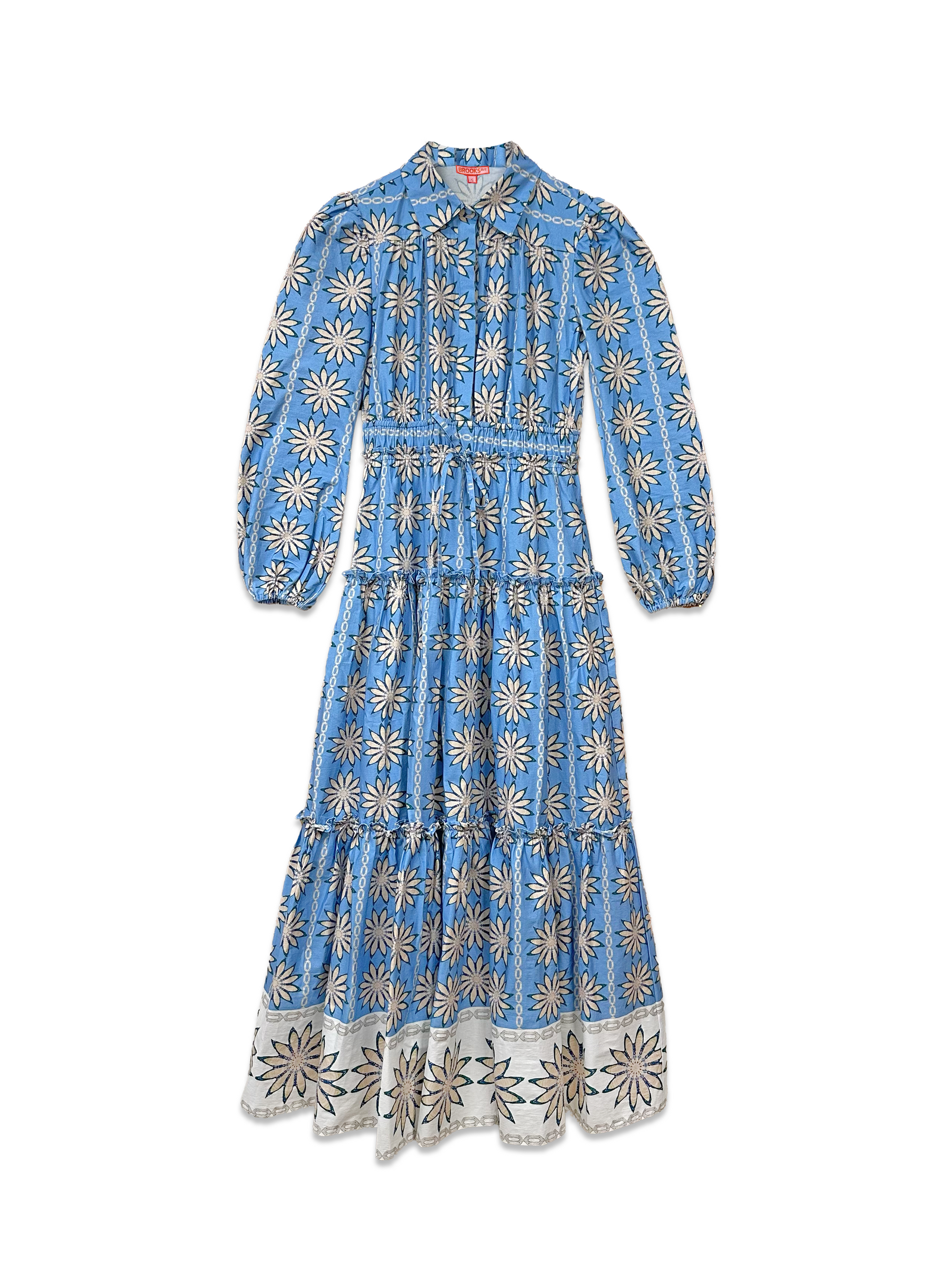 Banyan Long Sleeve Dress - Blue Daisy