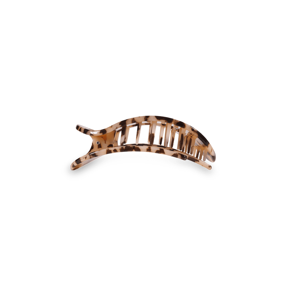 Blonde Tortoise Small Flat Round Hair Clip