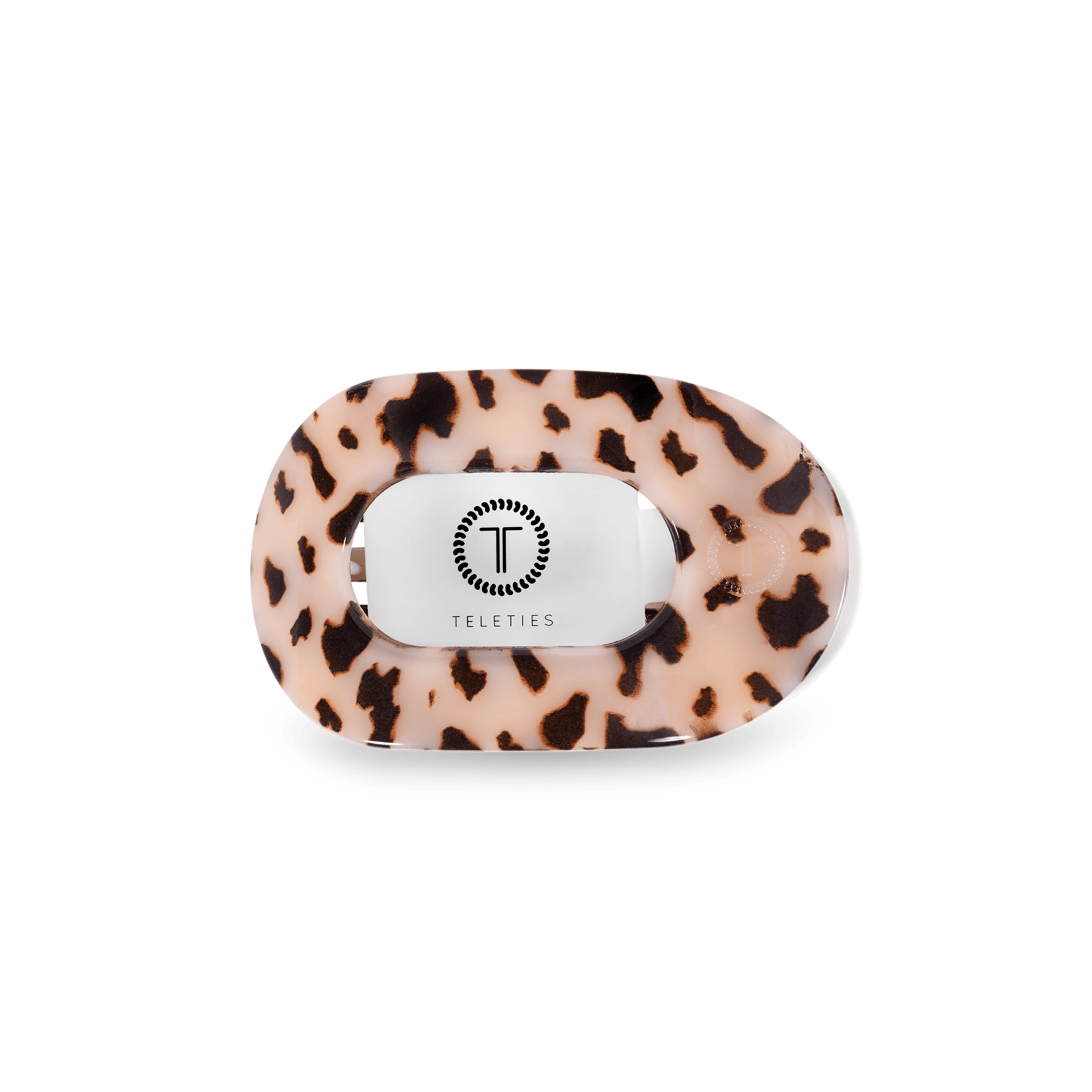 Blonde Tortoise Small Flat Round Hair Clip