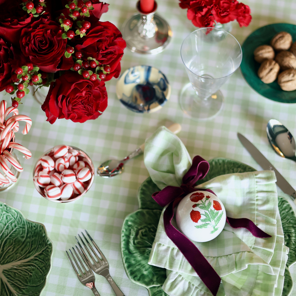 Poppy Red Christmas Ornament - Set of 3