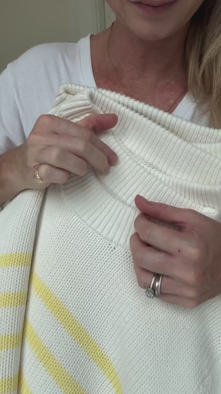Cabana Yellow Stripe Sweater
