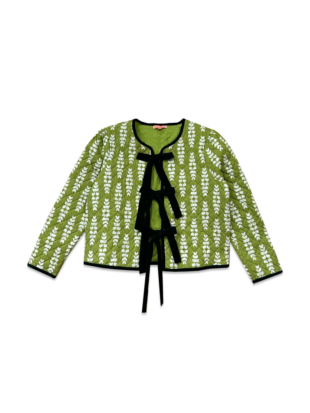 Quilted Rosy Jacket - Green Leaf